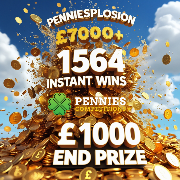 Won Penniesplosion | £7000+ Prize Pot | £1000 End Prize | 1564 Instant Wins