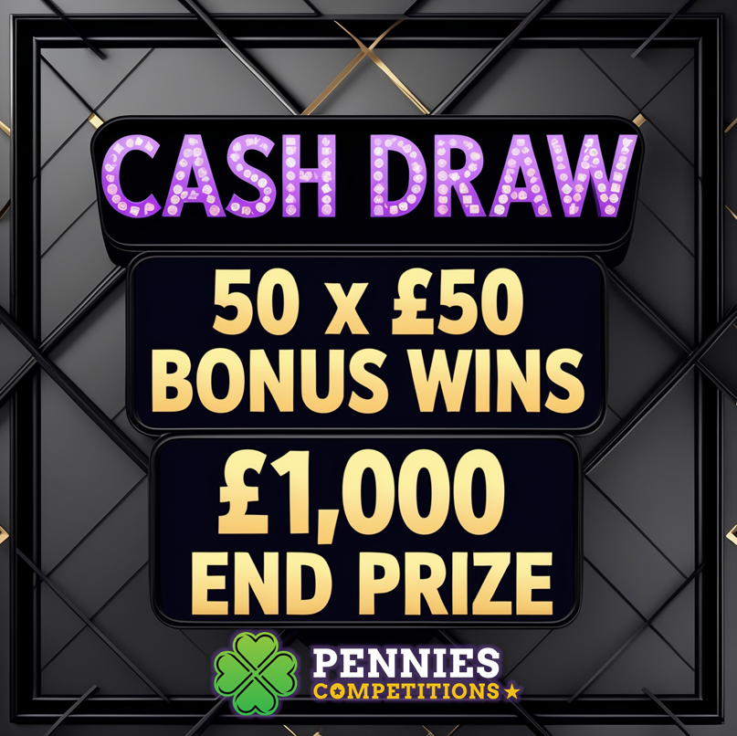 Won Pennies £1000 Cash Draw | 50 x £50 Bonus Wins